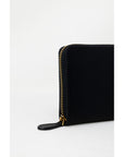 Pinko Long Zip Around Leather Wallet Black