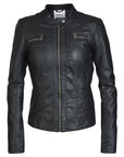 Only Bandit Faux Leather Biker Jacket Black