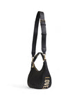 Love Moschino Giant Logo Eco-Friendly Hobo Bag Black