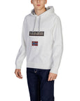 Napapijri Burgee Logo Hooded Sweatshirt White