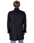 Mulish Double Breasted Lapel Collar Long Coat Black