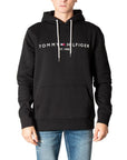 Tommy Hilfiger Logo Hooded Sweatshirt Black