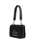 Love Moschino Lovely Love Logo Mini Bag Black