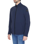 Suns Barra Stretch Zip Up Nylon Blend Jacket Navy