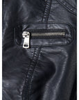 Only Bandit Faux Leather Biker Jacket Black