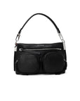 Coccinelle Hyle Small Leather Shoulder Bag Black