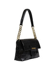 Love Moschino Super Soft Croco Shoulder Bag Black