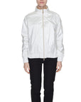 Suns Zip Up Turtleneck Polyester Jacket White