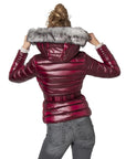 No Zone Short Quilted Puffer Down Jacket Bordeaux