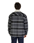 Tommy Hilfiger Sherpa Collar Check Casual Overshirt Black