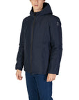 Suns Flaminio Plus Zip Up Hooded Nylon Jacket Navy