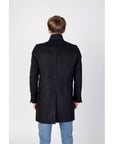 Mulish Double Breasted Lapel Collar Long Coat Black