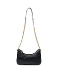 Liu Jo Monogram Chain Shoulder Bag Black