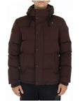 Superdry Hooded Puffer Down Jacket Brown