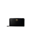 Pinko Long Zip Around Leather Wallet Black