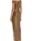 Norma Kamali - Long One-Shoulder Dress With Sparkling Bronze Slit