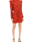 Alessandra Rich - High - Neck Floral Mini Dress - Princess Attitude