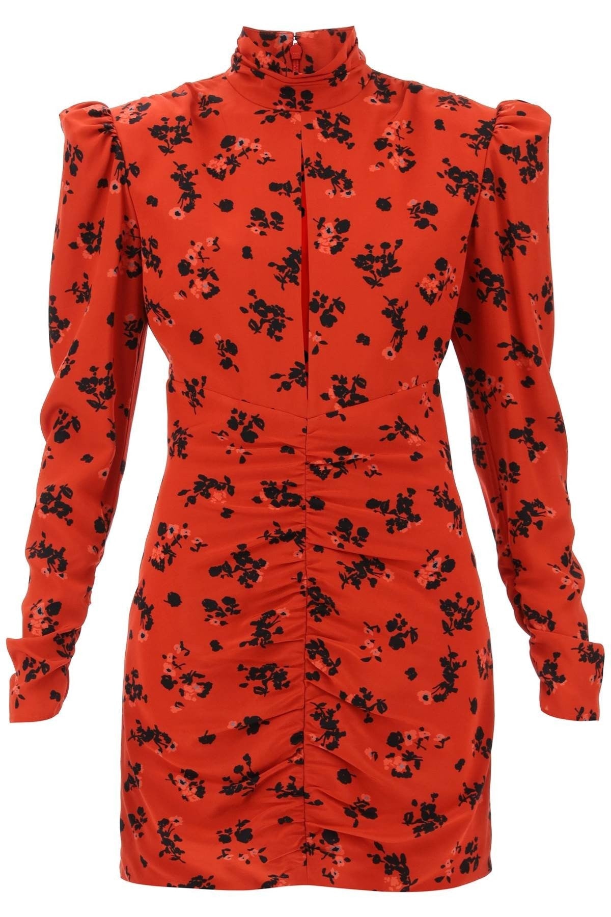 Alessandra Rich - High - Neck Floral Mini Dress - Princess Attitude