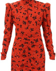 Alessandra Rich - High - Neck Floral Mini Dress - Princess Attitude