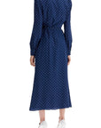 Alessandra Rich - Midi Dress With Mikado Collar In - Princess Attitude