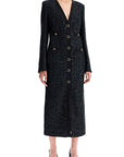 Alessandra Rich - Midi Tweed Dress With Sequins - Princess Attitude