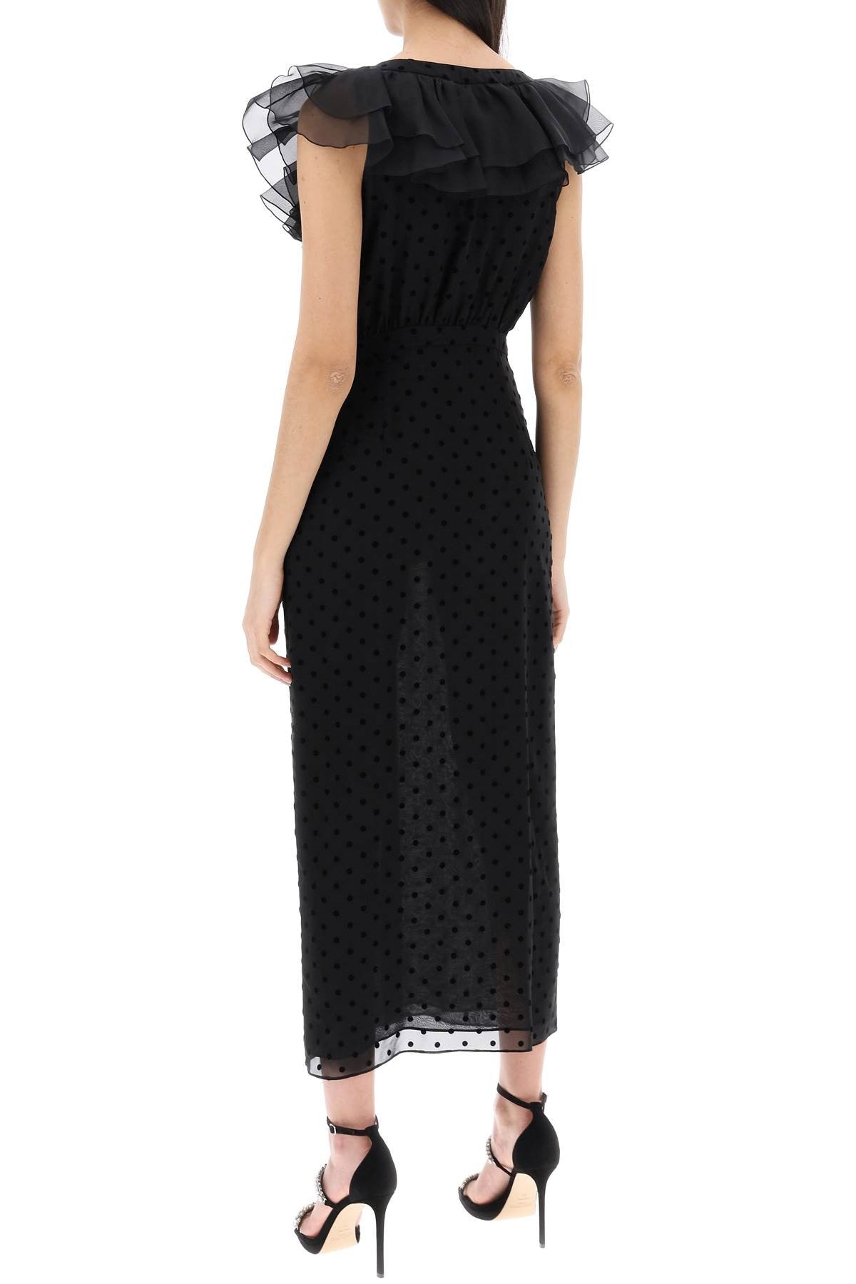 Alessandra Rich - 'Polka Dot Midi Dress In Ge - Princess Attitude