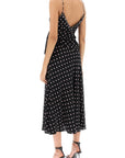 Alessandra Rich - Polka Dot Slip Dress With Studs And Rhinestones - Princess Attitude