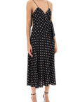 Alessandra Rich - Polka Dot Slip Dress With Studs And Rhinestones - Princess Attitude