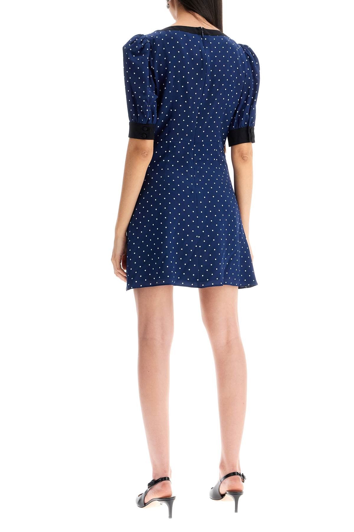 Alessandra Rich - 'Silk Polka Dot Mini Dress - Princess Attitude