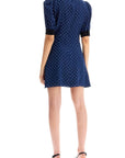 Alessandra Rich - 'Silk Polka Dot Mini Dress - Princess Attitude