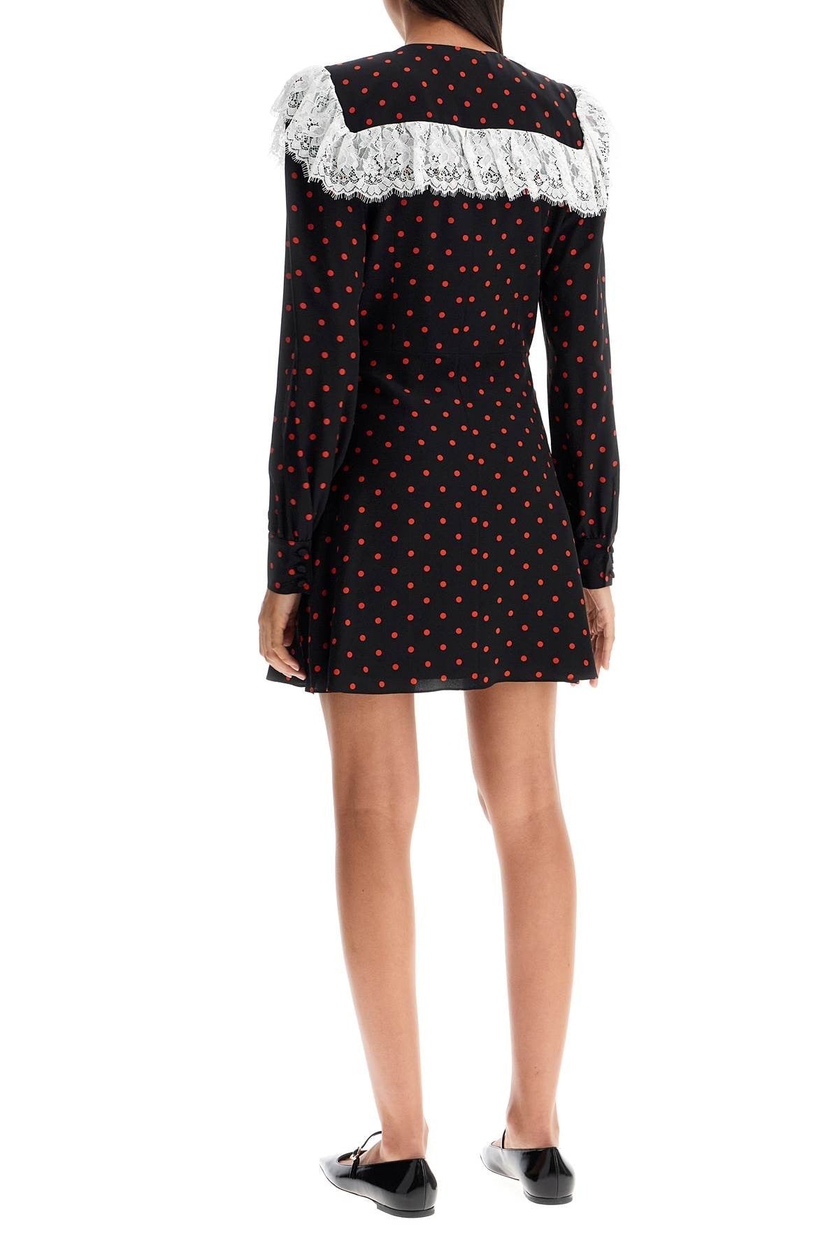 Alessandra Rich - 'Silk Polka Dot Mini Dress - Princess Attitude