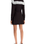 Alessandra Rich - 'Silk Polka Dot Mini Dress - Princess Attitude