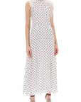 Alessandra Rich - Sleeveless Maxi Dress In Polka - Princess Attitude