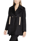 Alviero Martini Prima Classe Double Breasted Coat Black - Princess Attitude