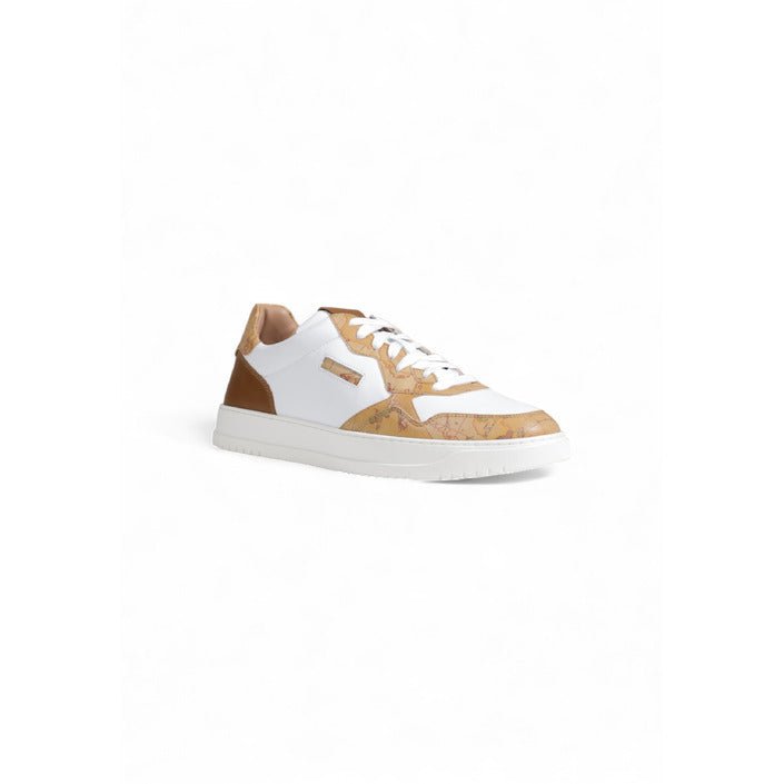 Alviero Martini Prima Classe Geo Classic Leather Sneakers - Princess Attitude