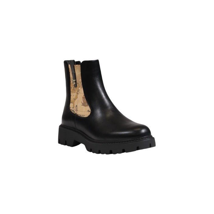 Alviero Martini Prima Classe Geo Faux Leather Ankle Boots - Princess Attitude