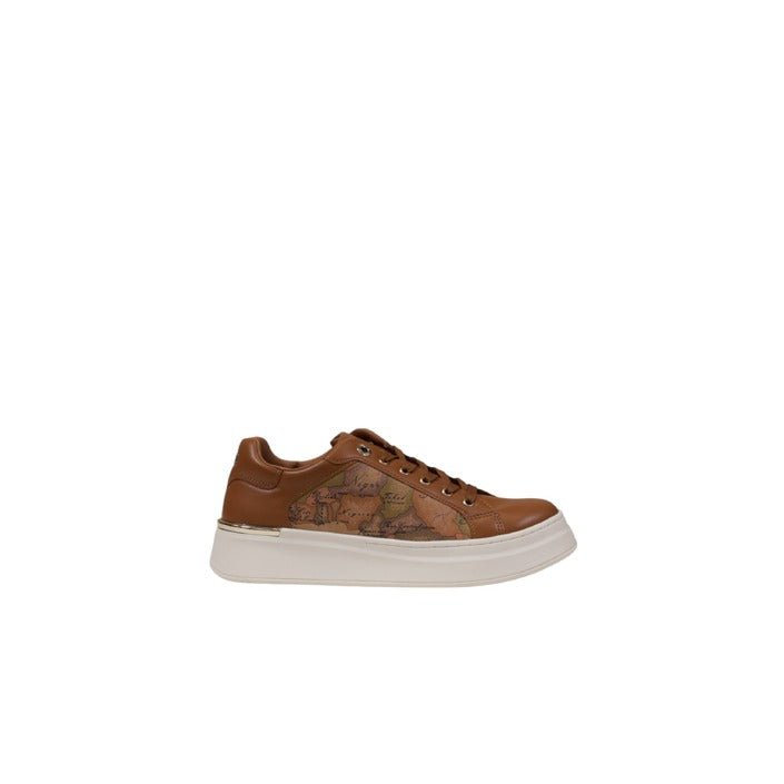 Alviero Martini Prima Classe Geo Faux Leather Sneakers - Princess Attitude