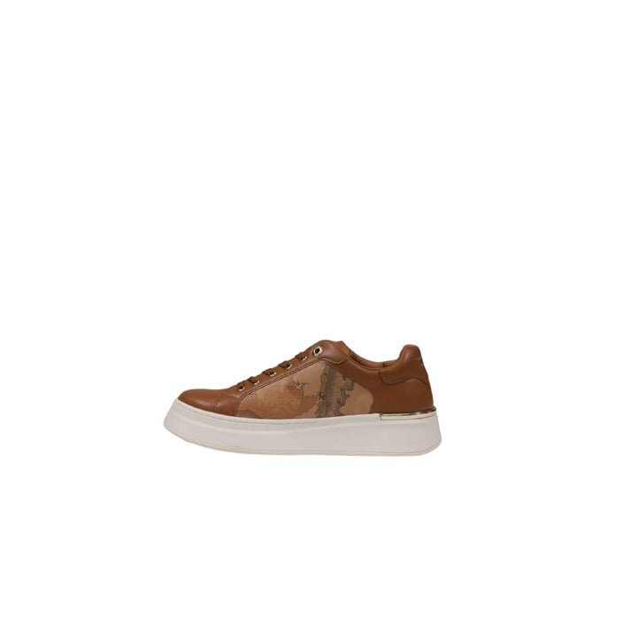 Alviero Martini Prima Classe Geo Faux Leather Sneakers - Princess Attitude