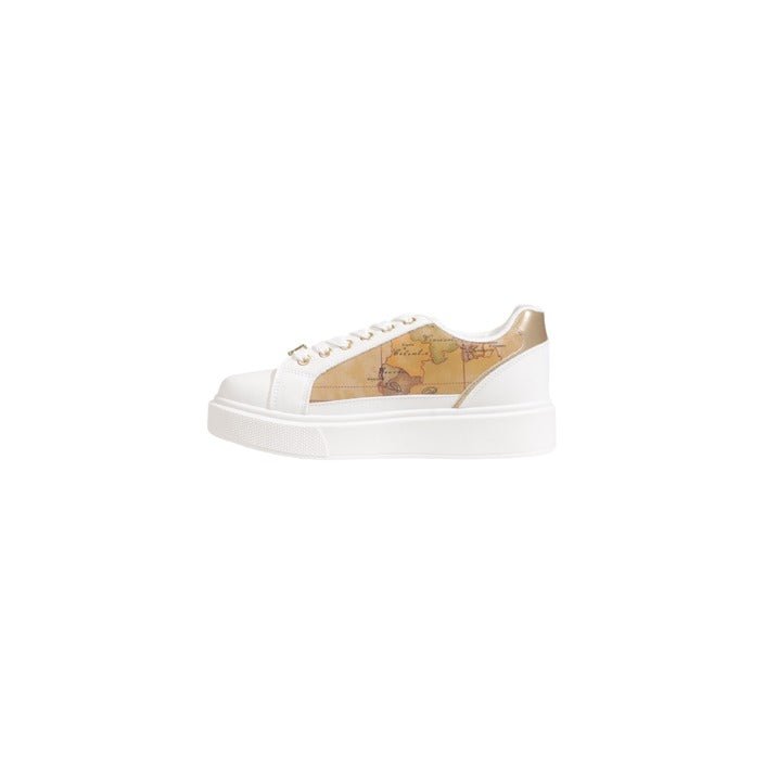 Alviero Martini Prima Classe Geo Faux Leather Sneakers - Princess Attitude