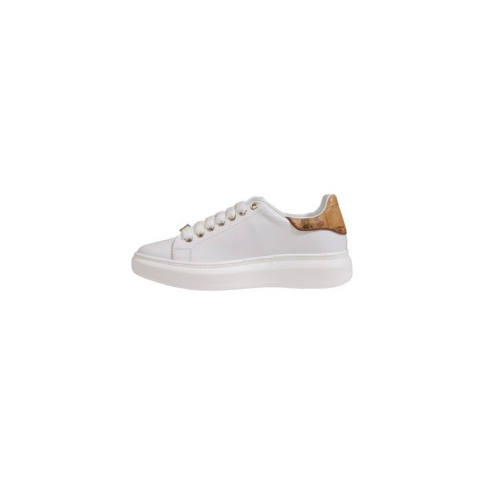 Alviero Martini Prima Classe Leather Lace Up Sneakers White - Princess Attitude