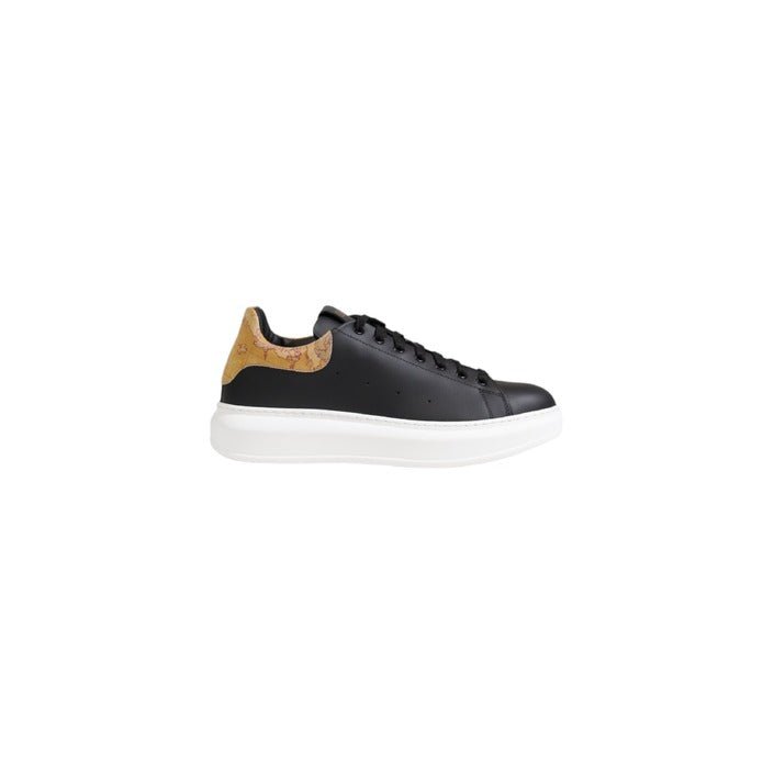 Alviero Martini Prima Classe Smooth Leather Sneakers Black - Princess Attitude