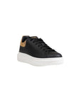 Alviero Martini Prima Classe Smooth Leather Sneakers Black - Princess Attitude