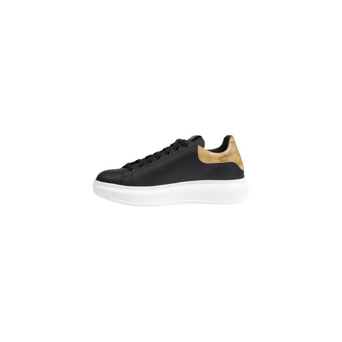 Alviero Martini Prima Classe Smooth Leather Sneakers Black - Princess Attitude