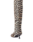 Ganni - Animal Print Fabric Boots