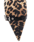 Ganni - Animal Print Fabric Boots