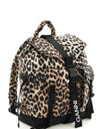 Ganni - Animal Print Nylon Backpack