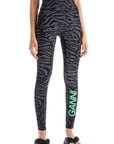 Ganni - Animal Print Sports Leggings