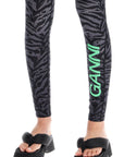 Ganni - Animal Print Sports Leggings