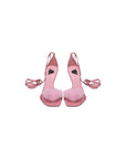 Aniye By Strap Stilleto Leather Sandals Pink - Princess Attitude