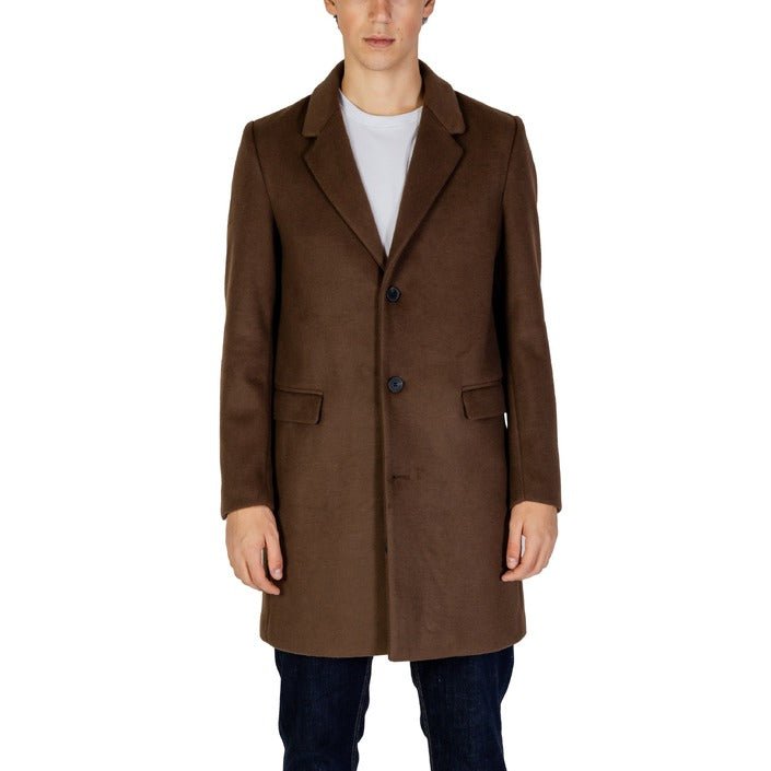 Antony Morato Russell Slim Fit Viscose Blend Coat Brown - Princess Attitude